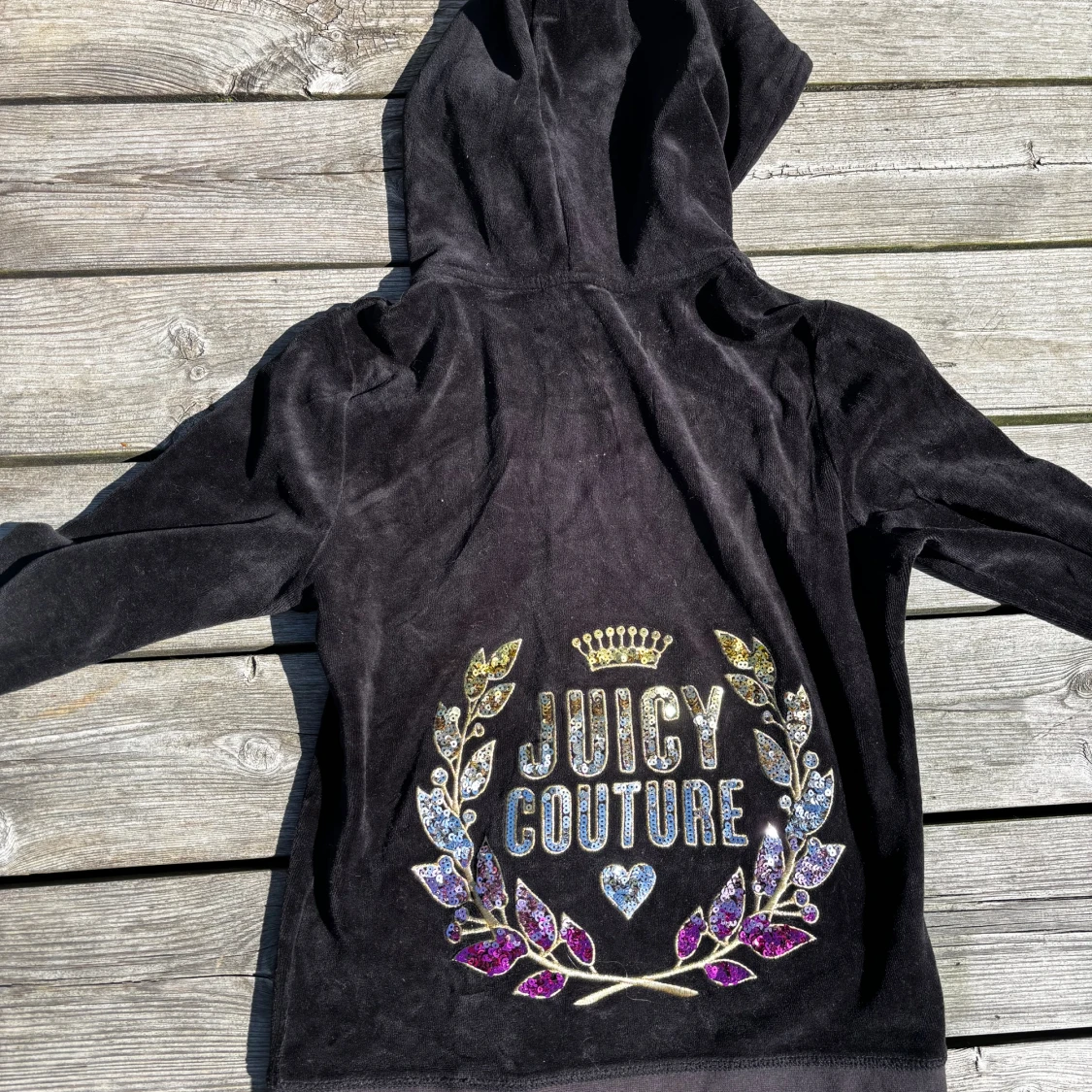 Svart Juicy Couture zip-Hoodie