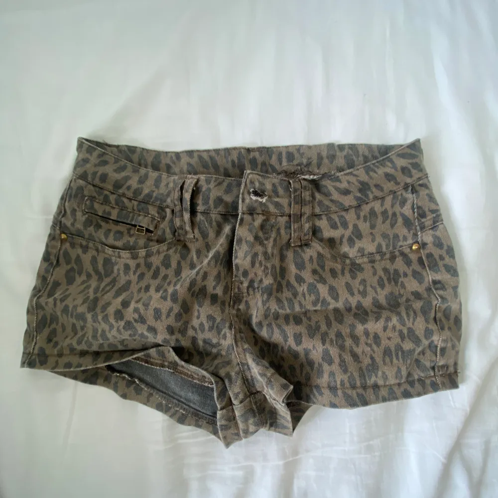 Lågmidjade leopardshorts aldrig använt, vet ej märket!❤️❤️. Shorts.