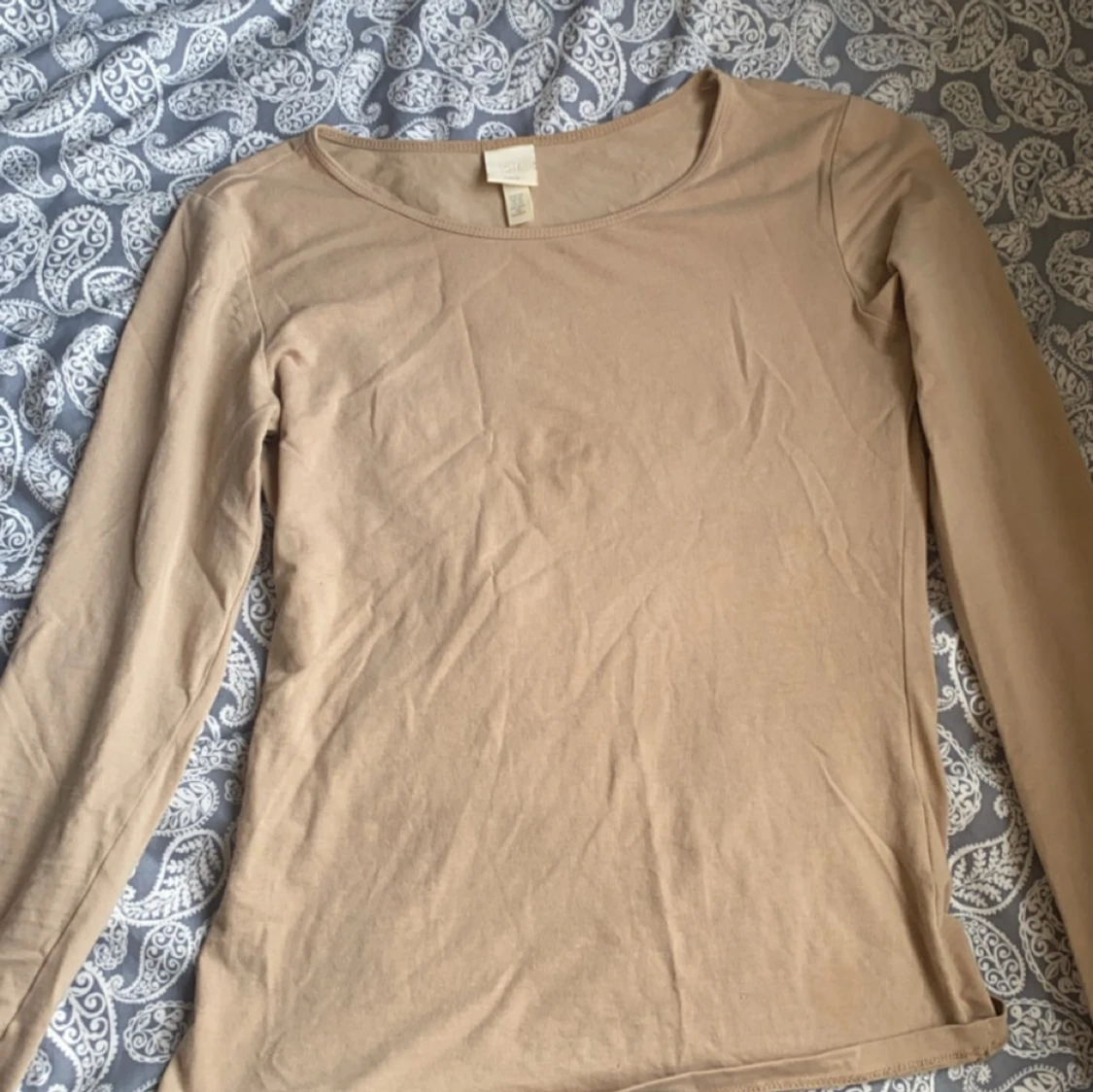 Beige långärmad topp - 90