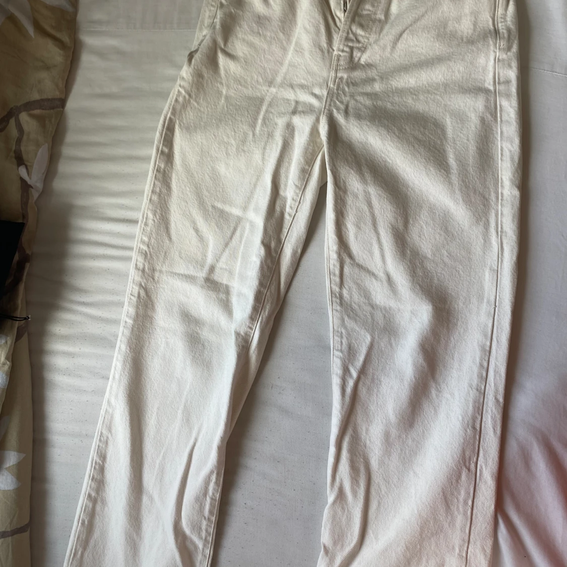 Vita jeans med vida ben - 90