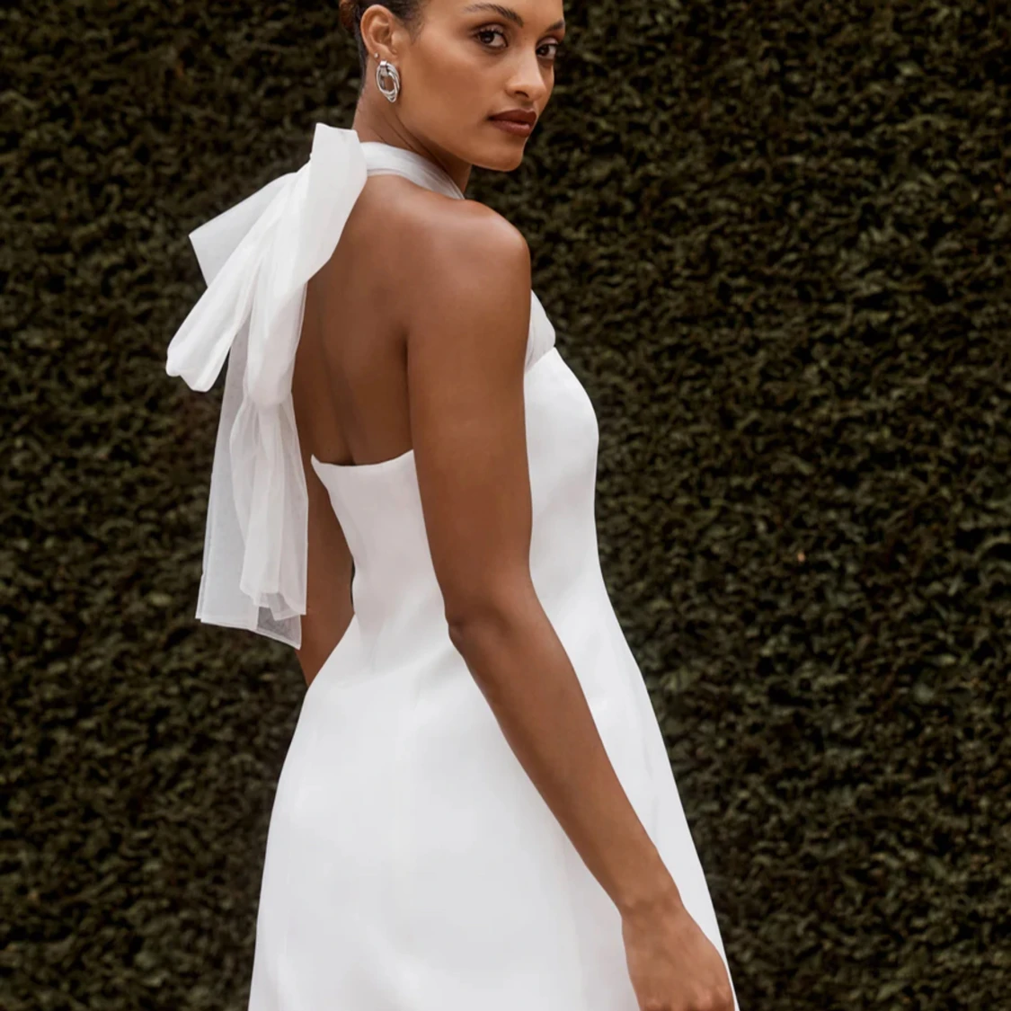 Kort vit klänning student bröllop Meshki - 90