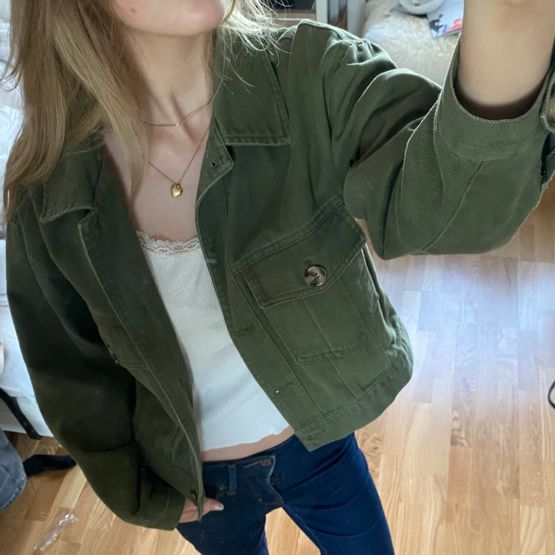Grön jacka  - 90
