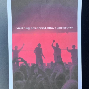Hov1 poster ”forever” - Storlek A4 50kr+frakt  Obs små små sträck som går rakt över va så när jag hämta dom på tryckeriet så inget jag kan göra åt 