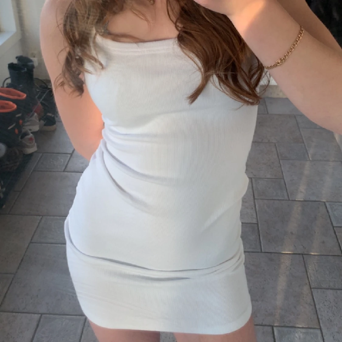 Ribbad kort klänning💓 - 90