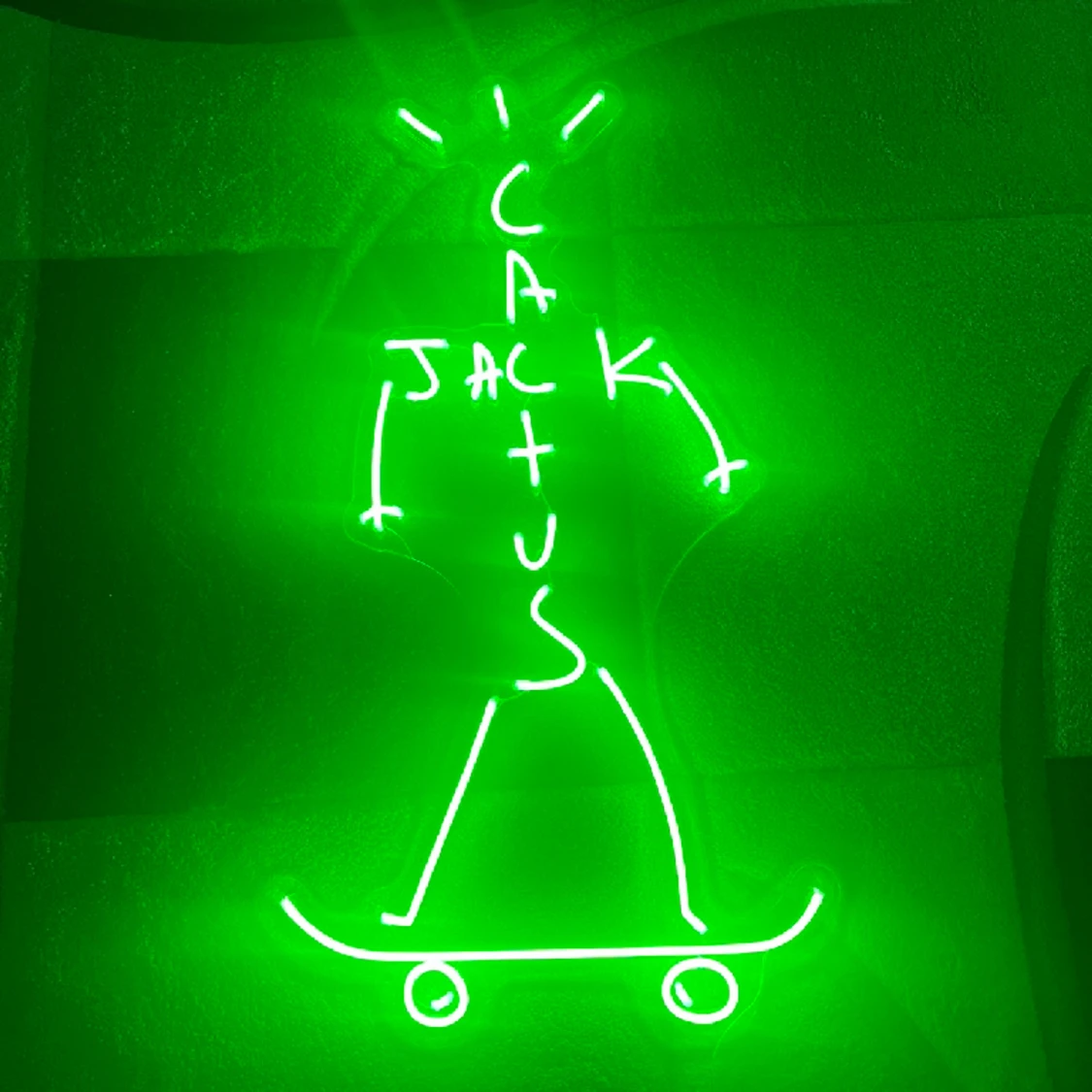 Travis Scott Cactus Jack Neonskylt -