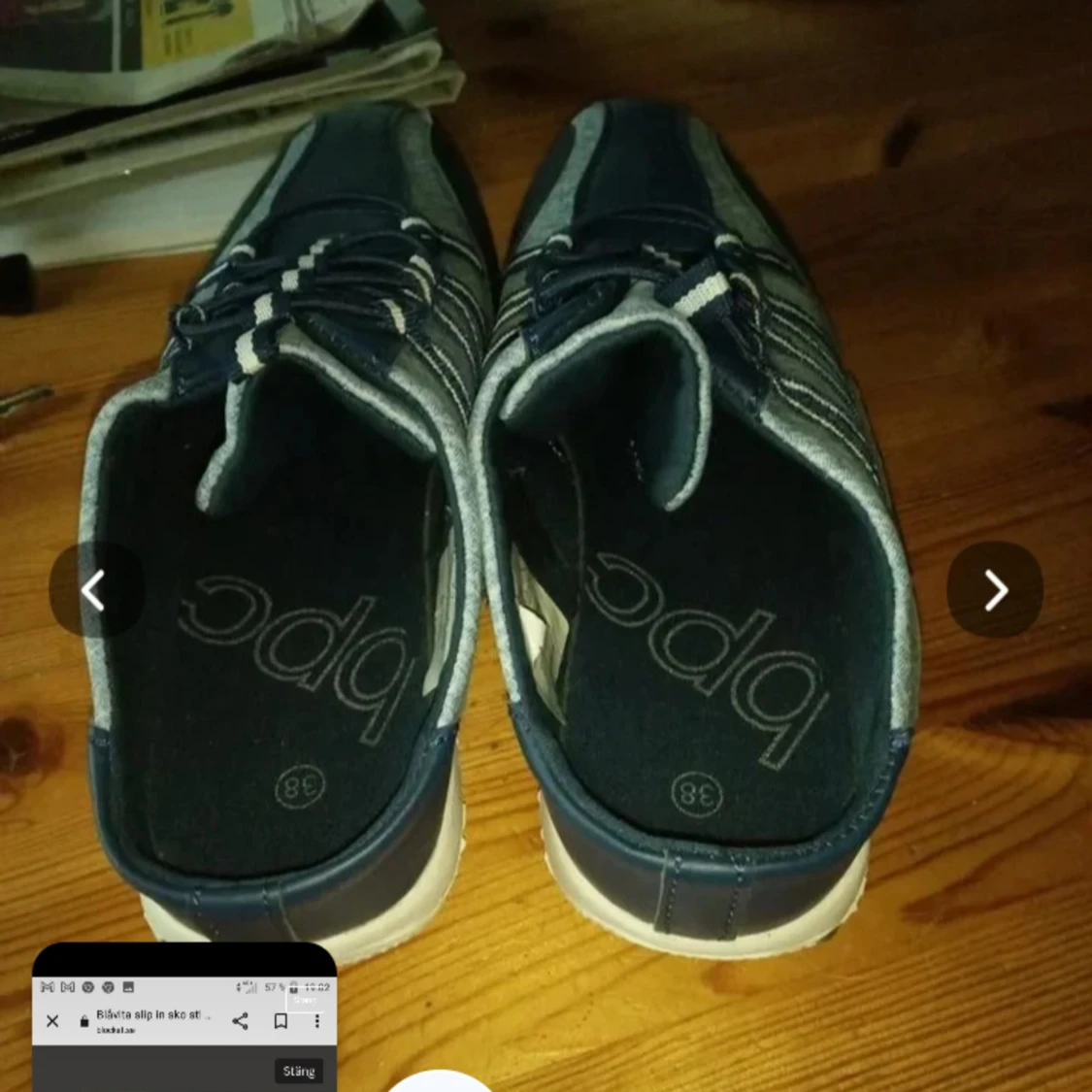 Slip in sko stl 38/39 - 91