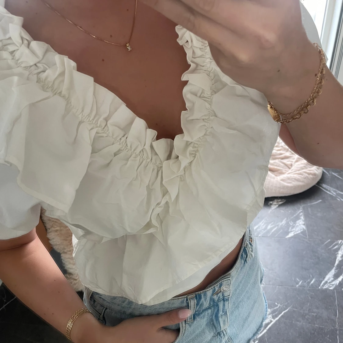 Söt volangtopp - 90