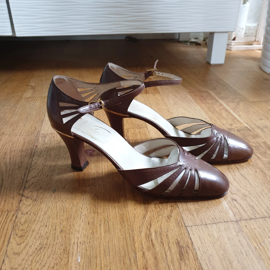 Läder slingback
