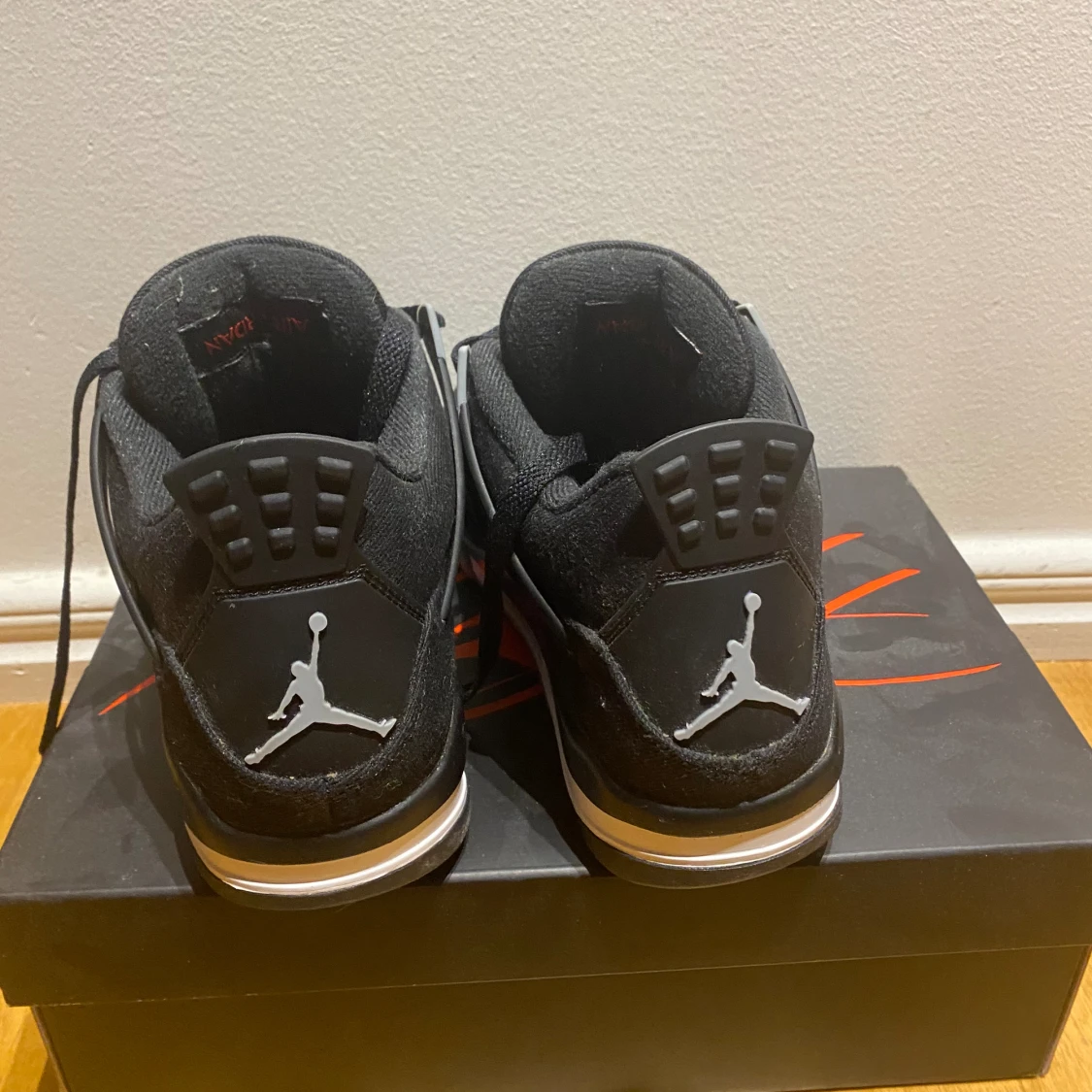 Jordan 4 black canvas  - 90