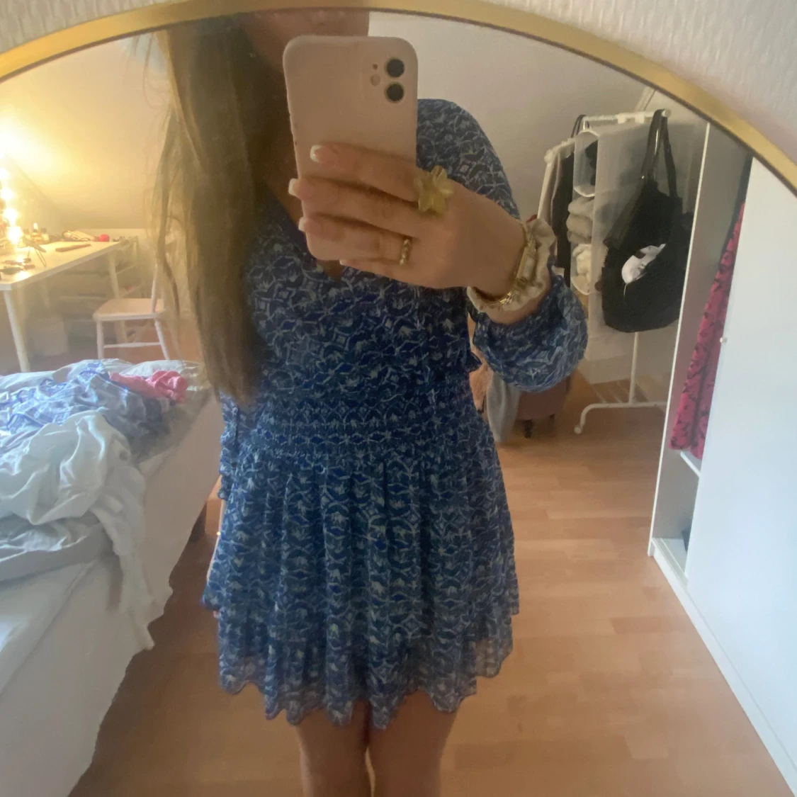 Mönstrad zara klänning  - 90