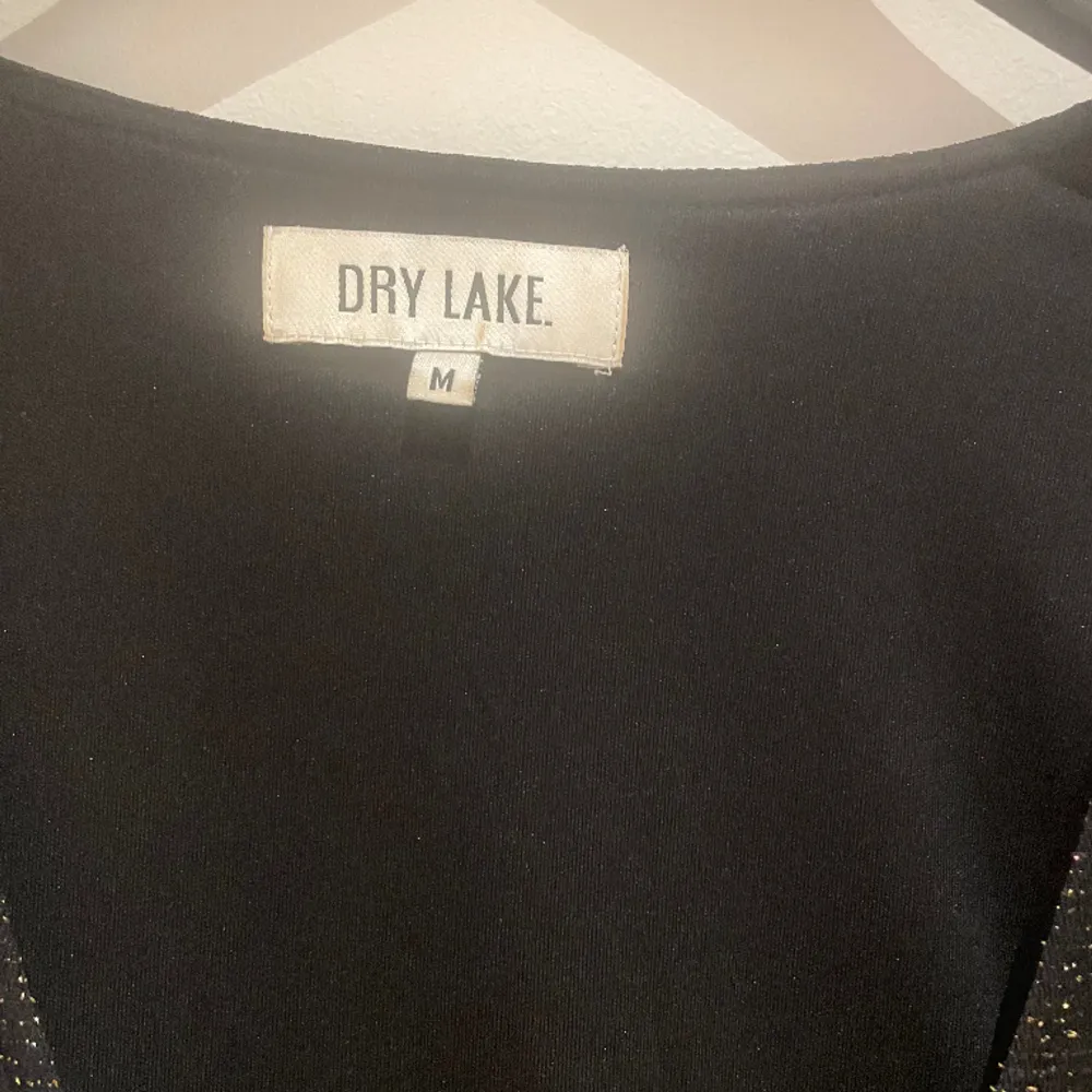 Klänning från Dry Lake, modell Rose.  Storlek: M Material: Polyester Nypris: 900 SEK Använd, men utan anmärkning.  Kommentar från säljaren: Glittrigt material. Klänningar.