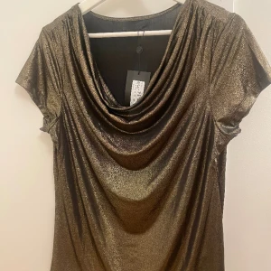 Festtopp - Snygg topp jag köpte på sellpy för 300 kr och har aldrig använt, skulle säga att den är i nyskick. Färgen är mer guldig och inte grönaktig som den ser ut på bilden. 