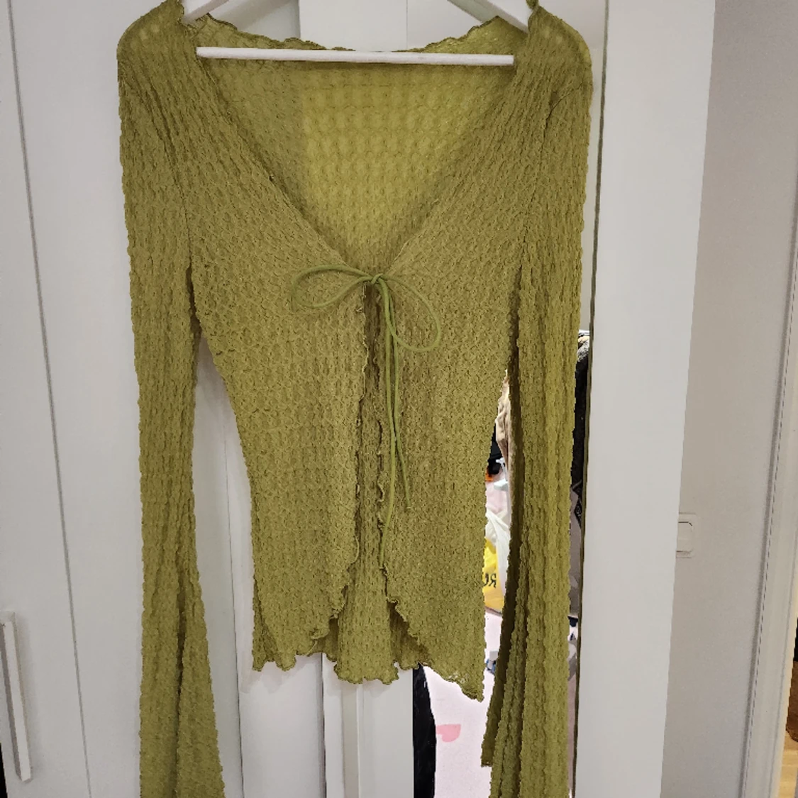 Grön cardigan i stl M/L