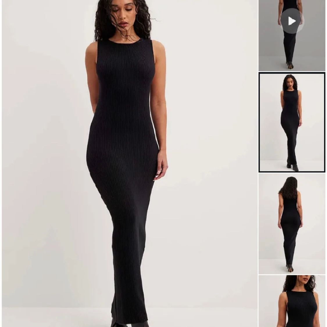 Ribbad maxiklänning