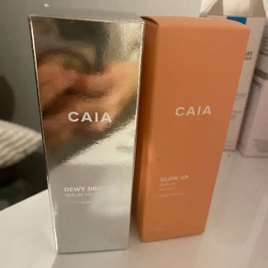 Caia dewy drops  - Caia dewy drops i färgen 20 W, endast testad. Caia Glow up serum, helt oöppnad. Nypris för allt 650kr, säljer för 350kr🫶