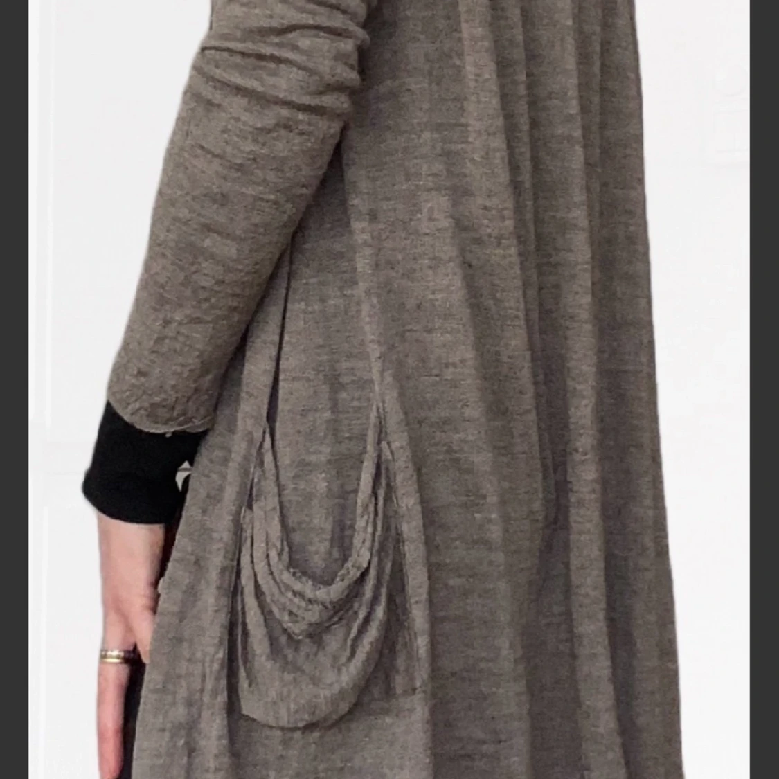 Lång tunn slank kofta Transit-par-such Stl M - 1