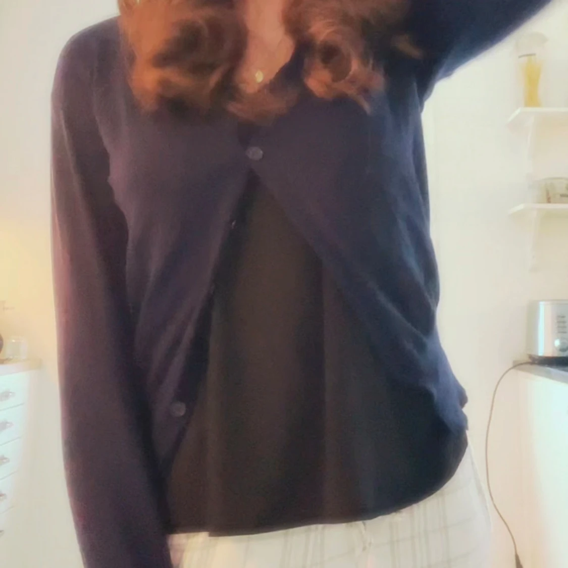 Marinblå kofta - 91