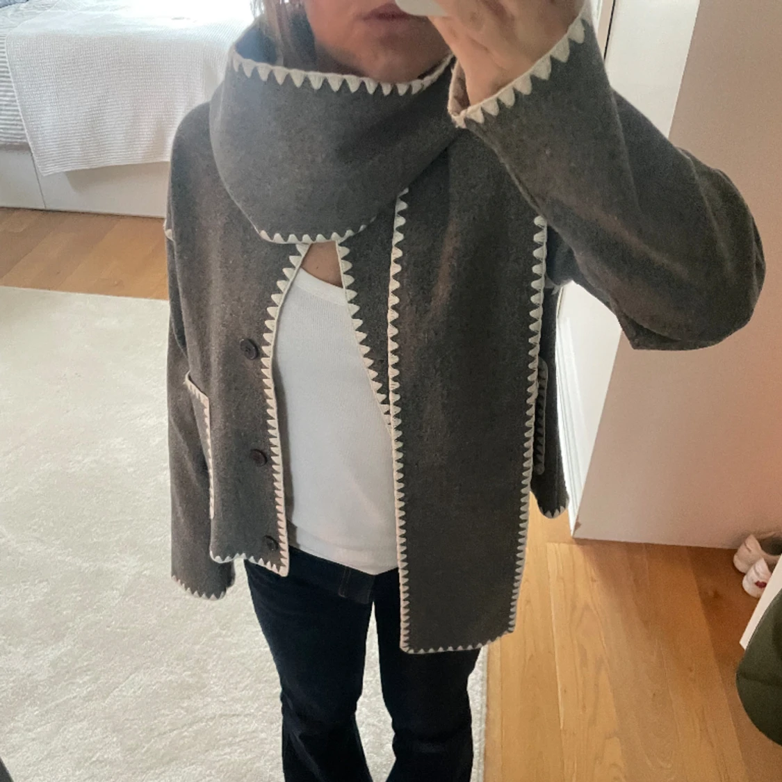 Stickad cardigan jacket