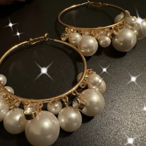 Earrings #7 - Big pearls and demons a little bit heavy 