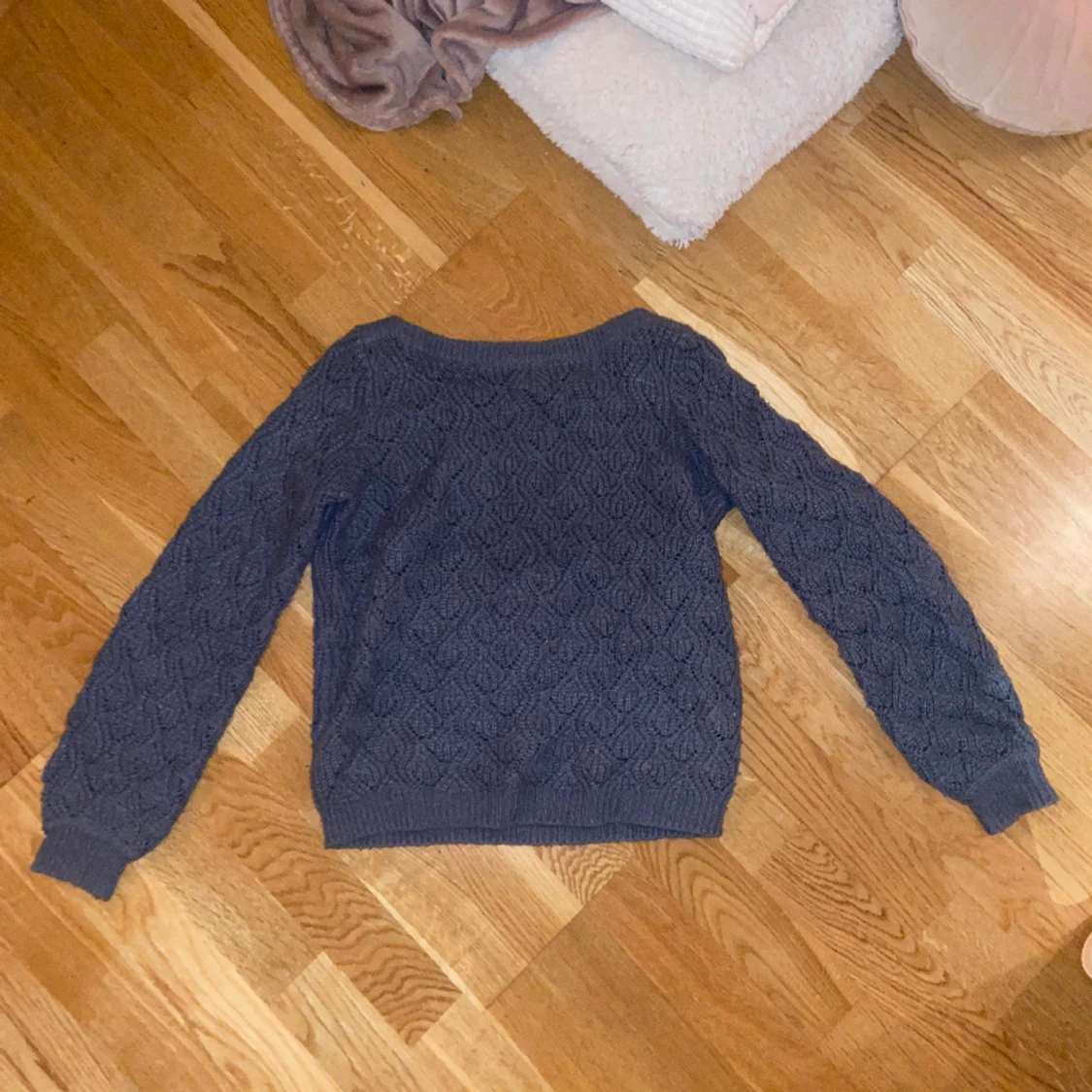 Mönstrad, stickad tröja från lindex