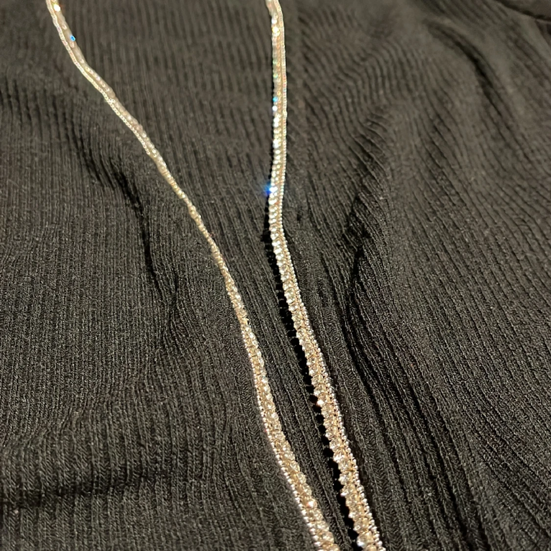 Svartglittrig kofta - 90