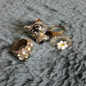 Ringar  - Olika ringar i mittal och pärlor 