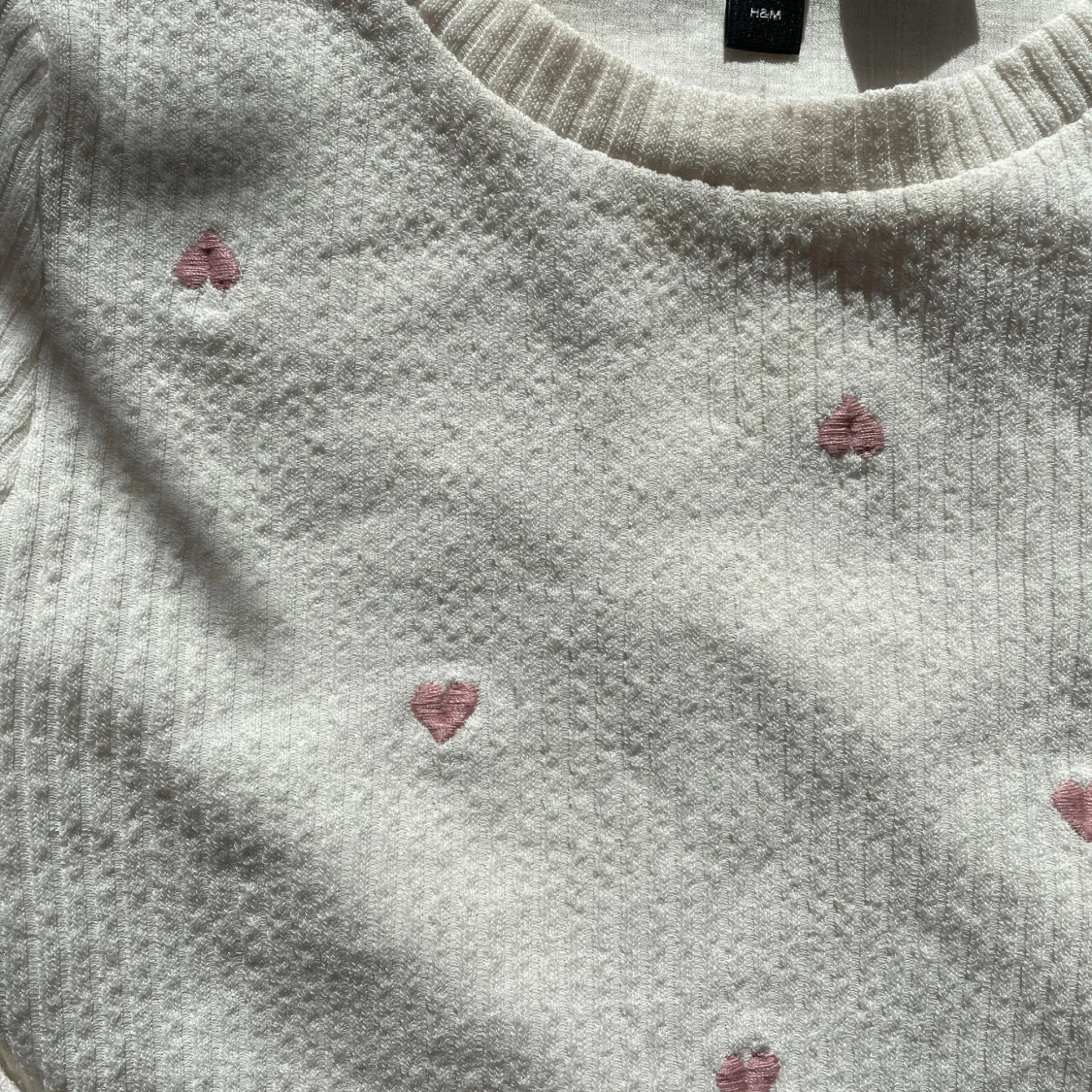 Vit långärmad  - 90