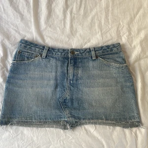 Jeans kjok - Blå jeans kjol, fint skilc