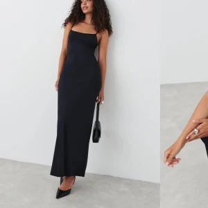 Långklänning - Super fin lång klänningen ifrån gina tricot, använd 2-3 gånger