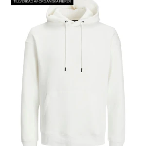 Hoodie  - En vit hoodie från Jack & Jones som jag knappt använder, helt fläckfri, nypris 500kr.