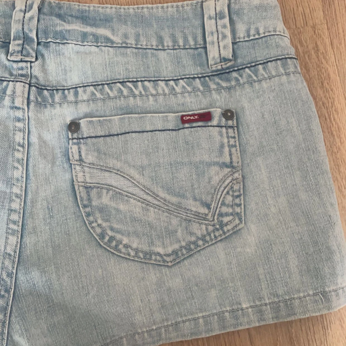 Lågmidjade jeans shorts - 91