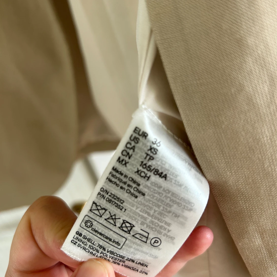 H&m kavaj beige - 90