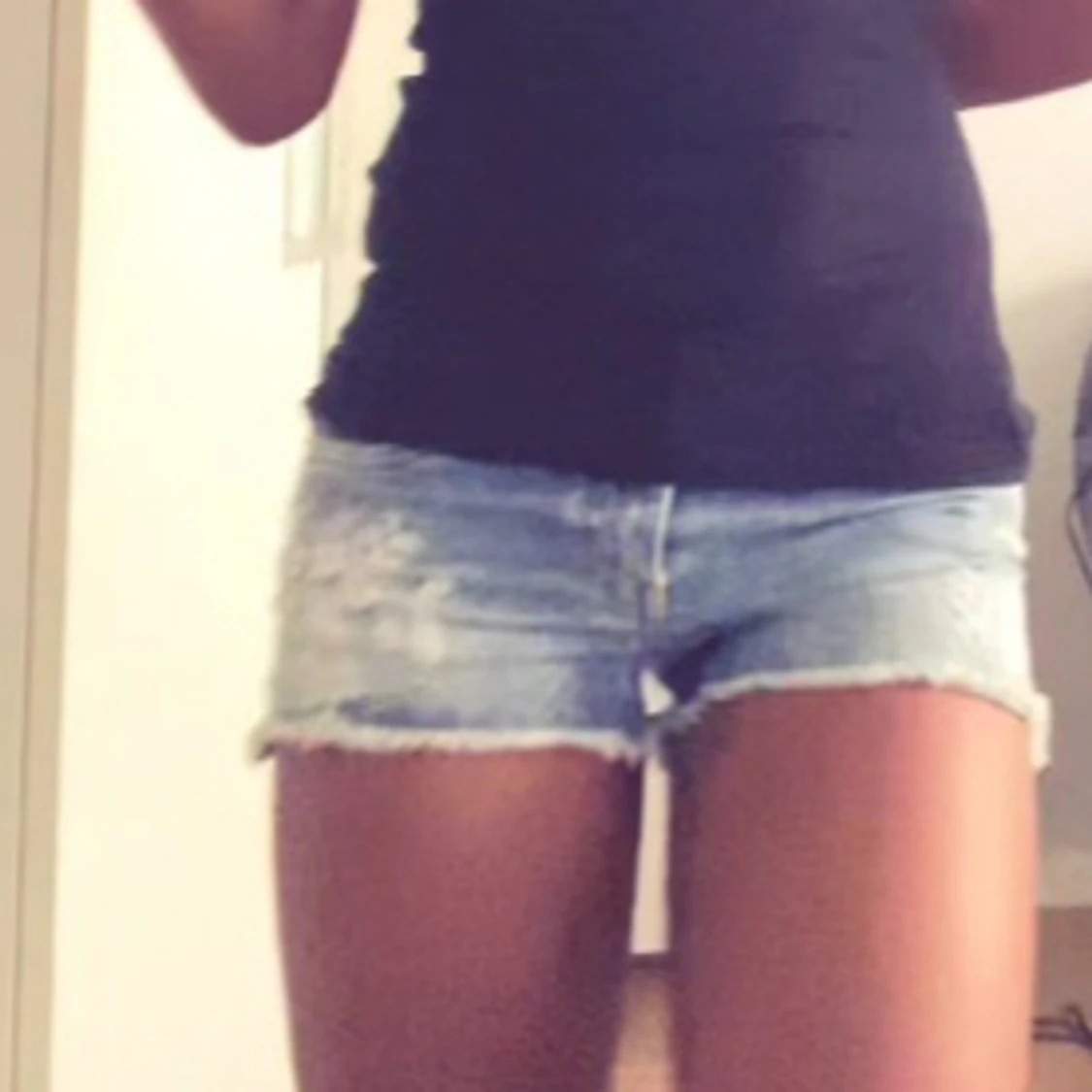 lågmidjade shorts - 90