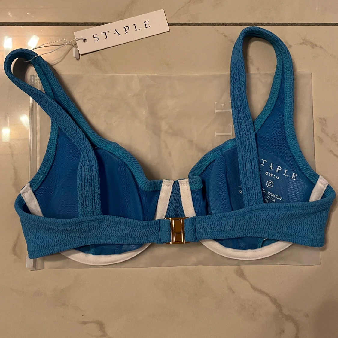 Ny blå bikiniöverdel  - 92