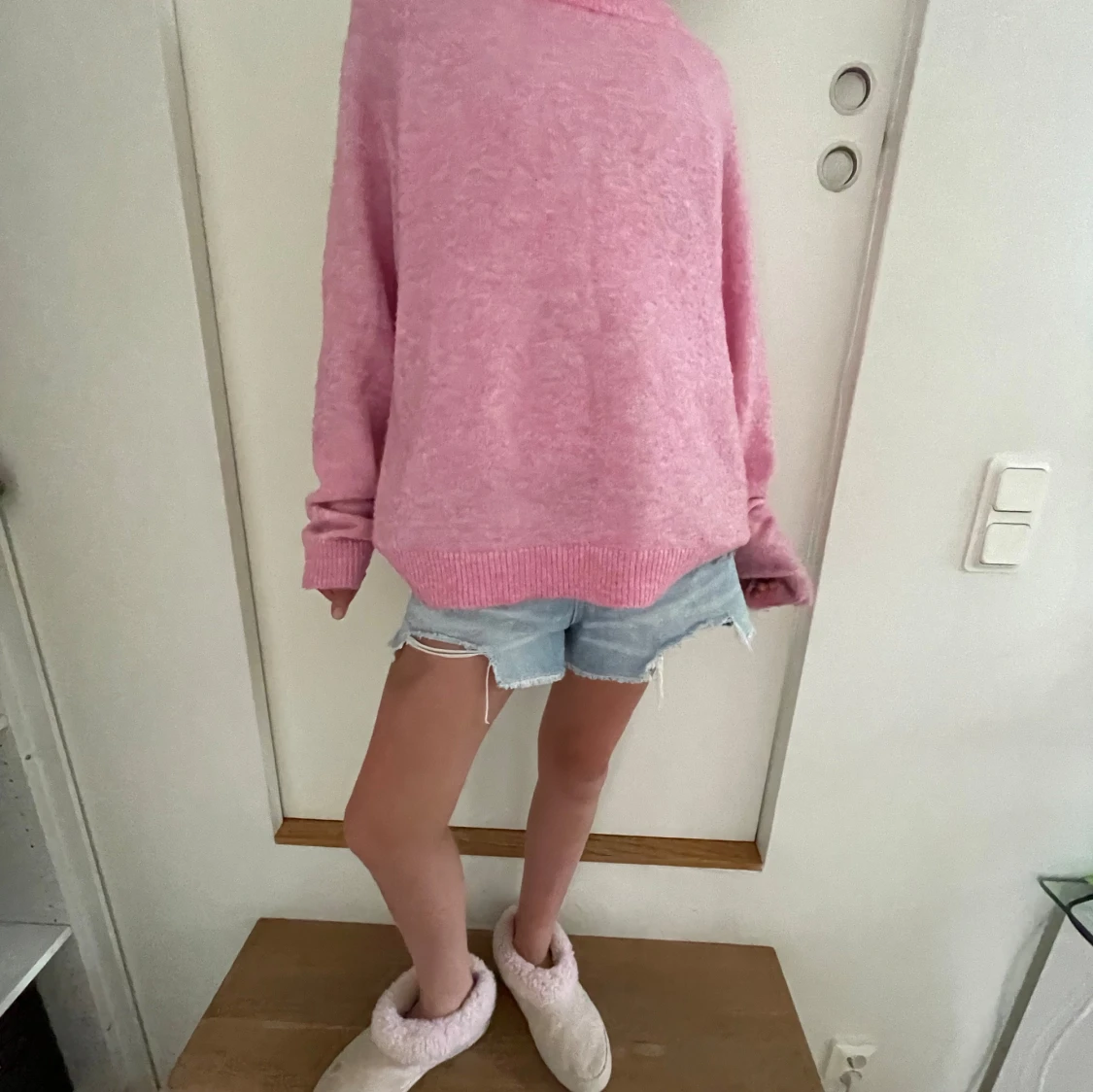 stickad rosa tröja❤️❤️