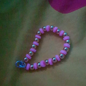 Barnarmband - Rosa och guldigt barnarmband 