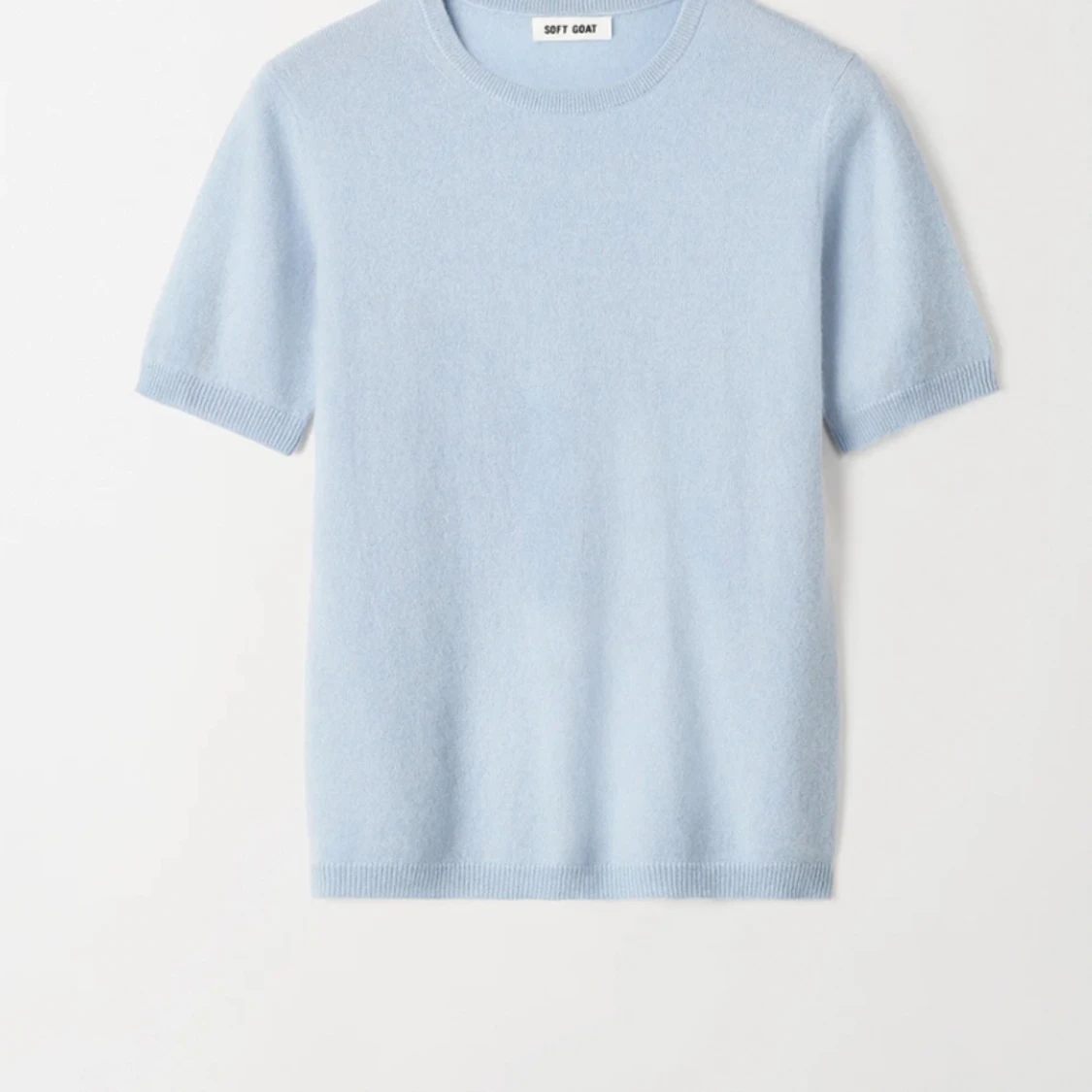 Soft Goat chashmere t-shirt ljusblå 