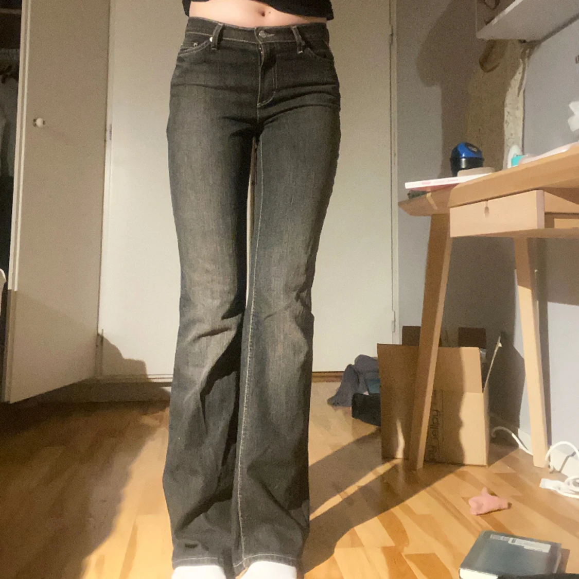 Jeans med snygga fickor - 90