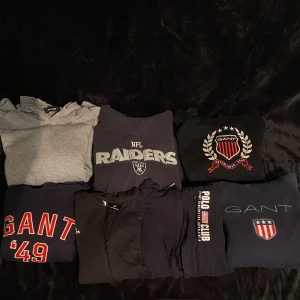 Diverse märkes hoodies - Säljer 7st märkeshoodies/zipup i toppen skick. Olika stl så skriv för frågor/fler bilder. 249kr/st eller 1199 för alla. Jack&Jones, Gant, Adidas mm. Fraktas inom 48h📦📩 Kolla gärna in våra andra annonser med🤗