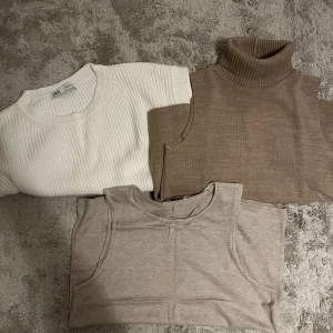 Västar - Överdelar från Zara. Skriv vilken/vilka ni är intresserade av och ifall ni vill ha bättre bilder skickar jag direkt!🤝(ni bestämmer pris)