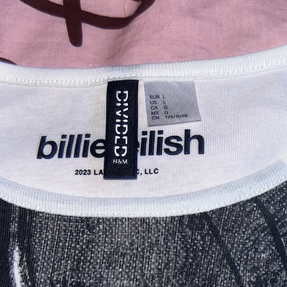 säljer ett Billie Eilish linne från h&m i storlek large. aldrig använd och har inga fläckar eller hål. skriv gärna innan du köper💕 !använder endast köp nu, köparen står för frakten!. Toppar.