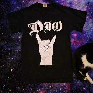 Dio tribute t-shirt  - Svart Ronnie James Dio t-shirt, knappt använd 