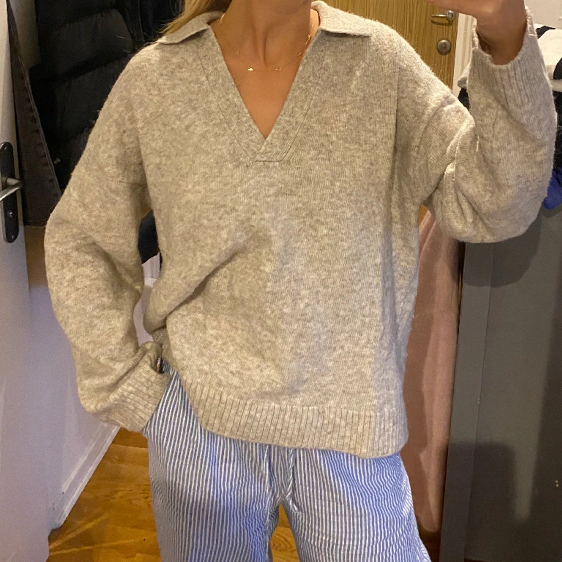 Stickad tröja från HM