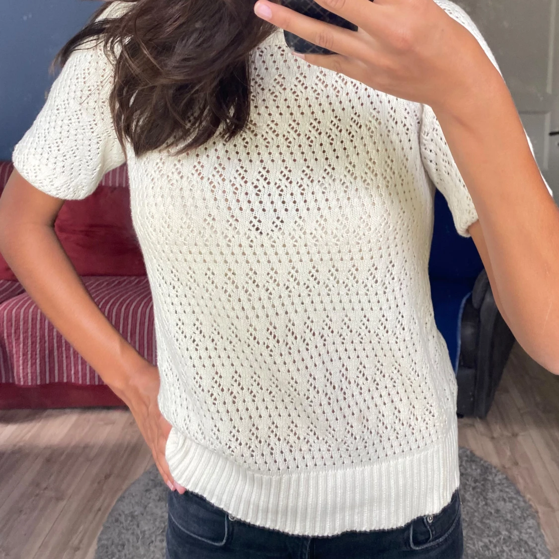 Stickad topp 