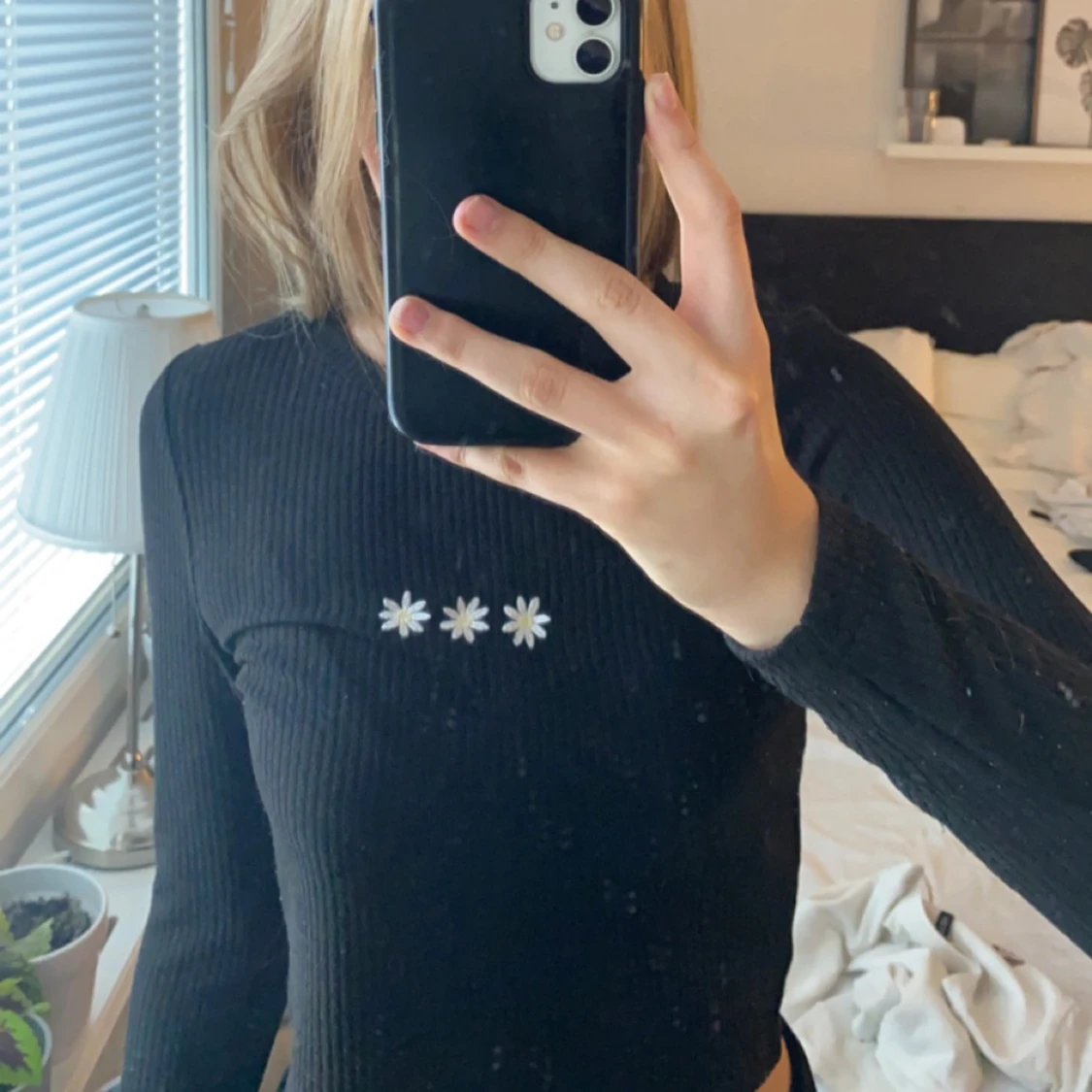 Svart långärmad tröja 