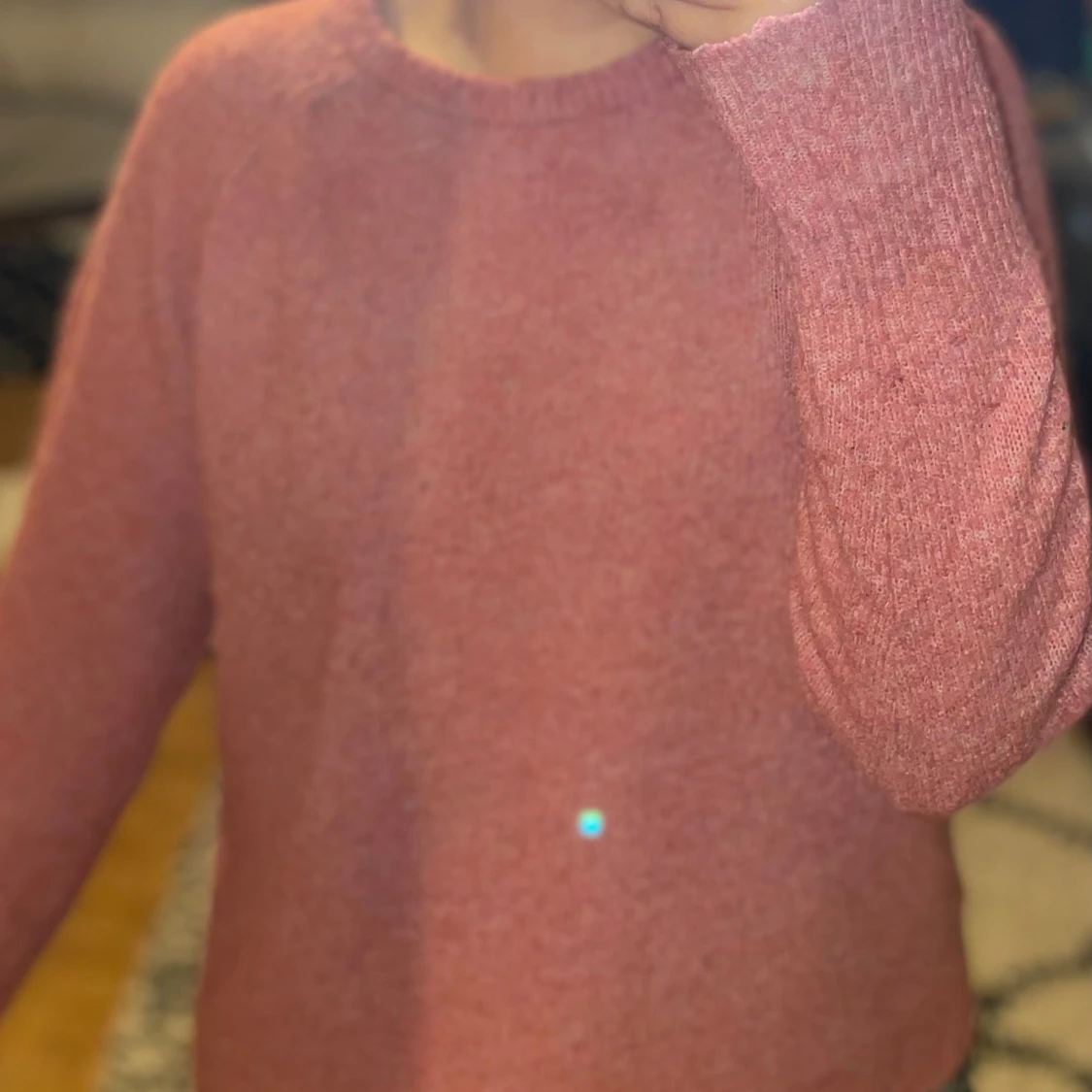 Rosa stickad tröja  - 92