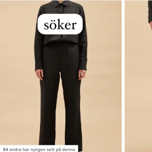 söker cubus linnebyxor svart 100% linne - storlek xs