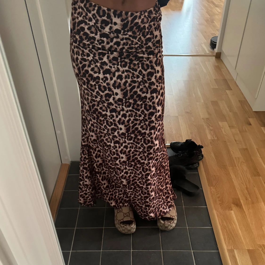 Leopardmönstrad långkjol - 91