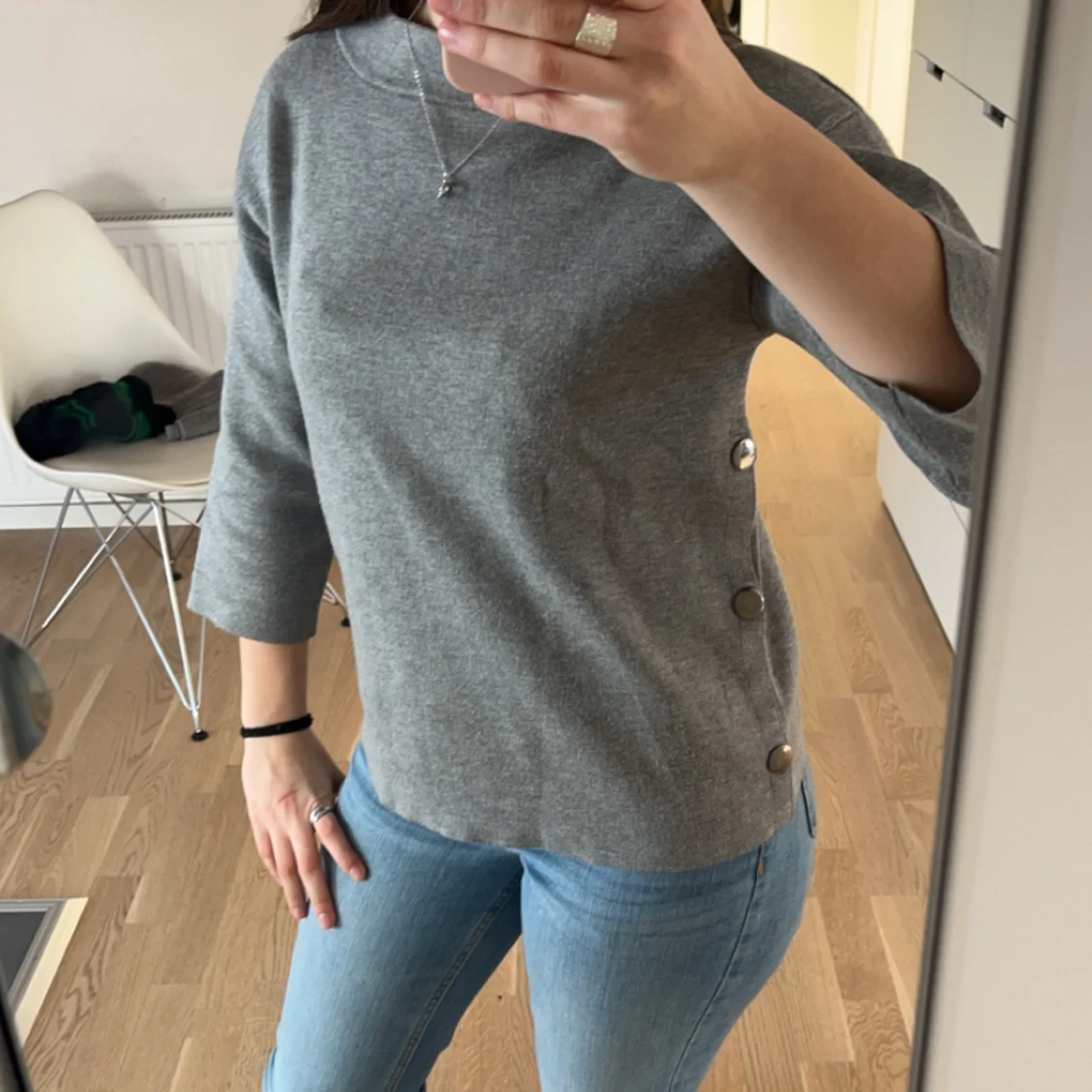 Trekvarsärmad tröja - 90