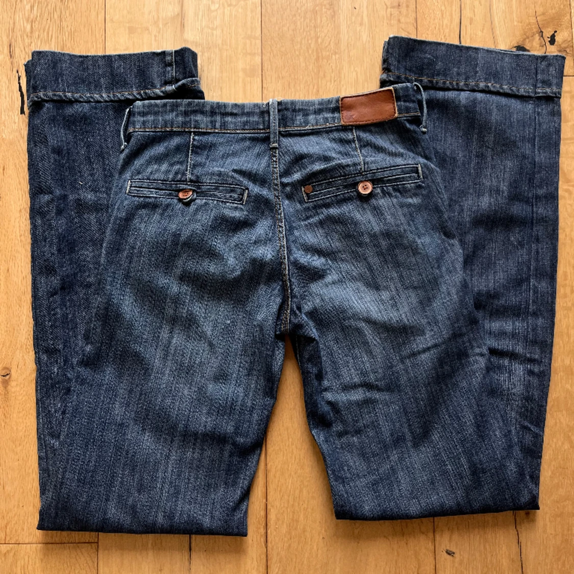 Lågmidjade vida jeans - 90